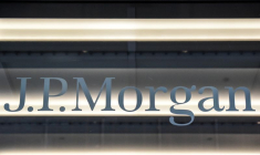 Le logo de J.P. Morgan à New York