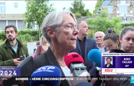 "Je donne tout pour mon pays", déclare Élisabeth Borne, réélue dans le Calvados