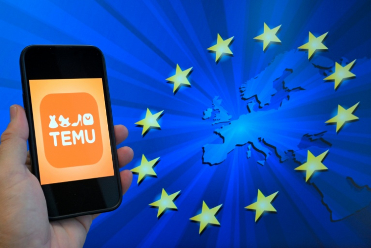 L'UE a infligé jeudi une amende de 200 millions d'euros à la plateforme chinoise de commerce en ligne Temu ( AFP / Nicolas TUCAT )
