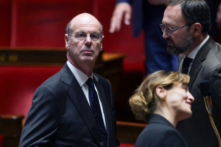 Eric Lombard, à l'Assemblée nationale, le 16 janvier 2025 ( AFP / THIBAUD MORITZ )