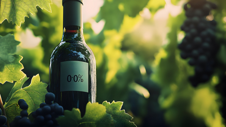 Un vin "sans alcool" doit avoir une teneur en alcool inférieure à 0,5° (crédit : Adobe Stock / photo générée par IA)