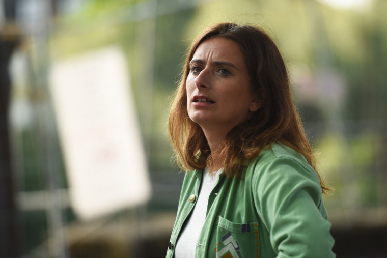 Marine Tondelier, à Tours, le 22 août 2024 ( AFP / GUILLAUME SOUVANT )