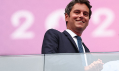 Gabriel Attal à Saint-Denis, le 11 août 2024. ( AFP / FRANCK FIFE )