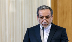 Le chef de la diplomatie iranienne, Abbas Araghchi, le 25 février 2025 à Téhéran ( AFP / ATTA KENARE )