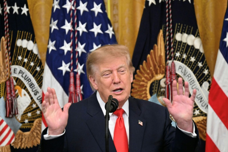Le président américain Donald Trump à la Maison Blanche, le 9 octobre 2026 à Washington ( AFP / Alex WROBLEWSKI )