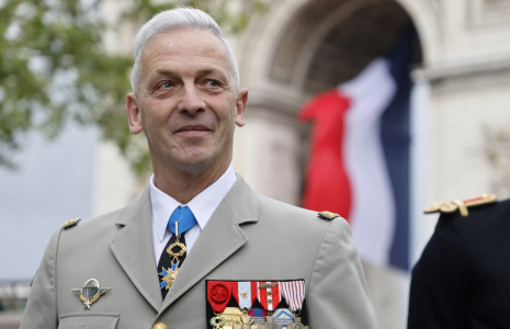 Le général François Lecointre à Paris, le 14 juillet 2021. ( AFP / LUDOVIC MARIN )
