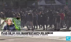 Grèce : des dizaines de milliers de manifestants dans les rues après la catastrophe ferroviaire