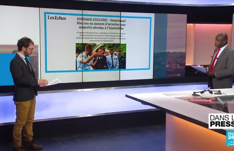 Législatives en France: contre Mélenchon, les "cinq fake news" de la Macronie"
