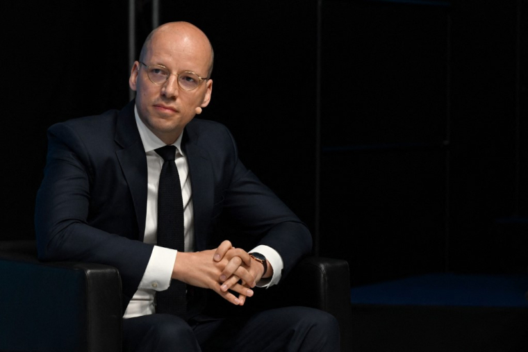 Le cofondateur d'Helsing, Gundbert Scherf, à Bratislava, en Slovaquie, le 30 mai 2023. ( AFP / MICHAL CIZEK )