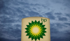 Une station-service BP