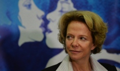 Frédérique Bredin, présidente du CNC le 29 octobre 2013 ( AFP / DANIEL MIHAILESCU )