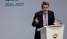 Josu Jon Imaz à Madrid, en Espagne, le 22 février 2024. ( AFP / OSCAR DEL POZO )