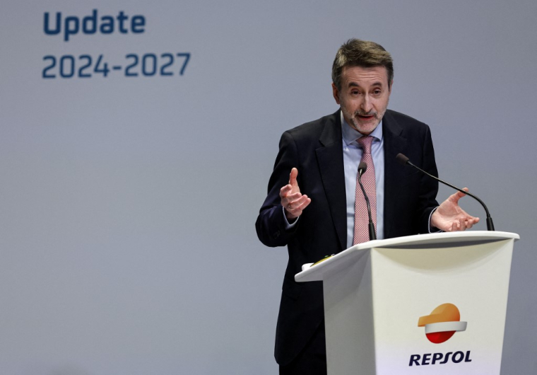 Josu Jon Imaz à Madrid, en Espagne, le 22 février 2024. ( AFP / OSCAR DEL POZO )