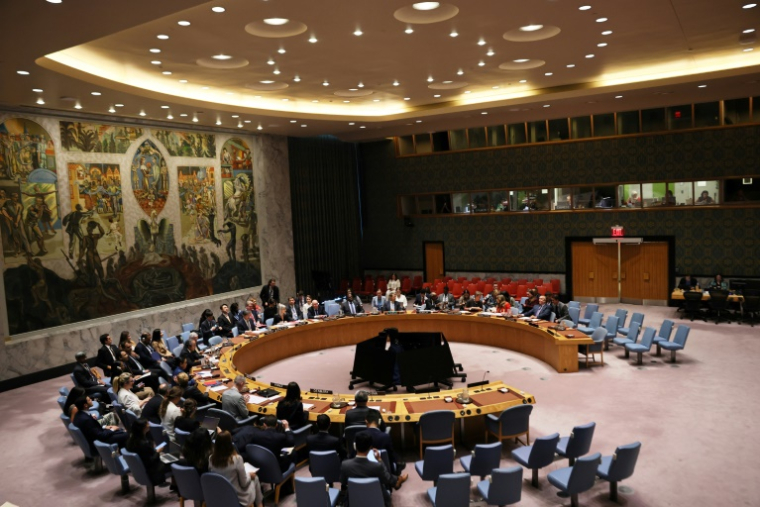Le Conseil de sécurité de l'ONU, réuni le 18 septembre 2025 à New York, aux Etats-Unis ( GETTY IMAGES NORTH AMERICA / Michael M. Santiago )