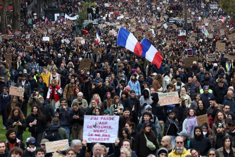 Deuxième journée nationale de manifestations contre la hausse du coût de la vie en France