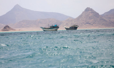 PHOTO D'ARCHIVE : Vue du détroit de Bab el-Mandeb
