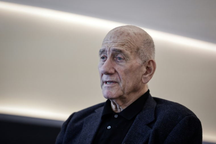 L'ancien Premier ministre israélien Ehud Olmert, le 9 juin 2025 à Paris ( AFP / STEPHANE DE SAKUTIN )