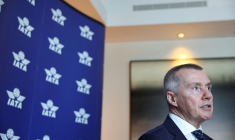 Le DG de l'IATA Willie Walsh lors d'un entretien avec Reuters