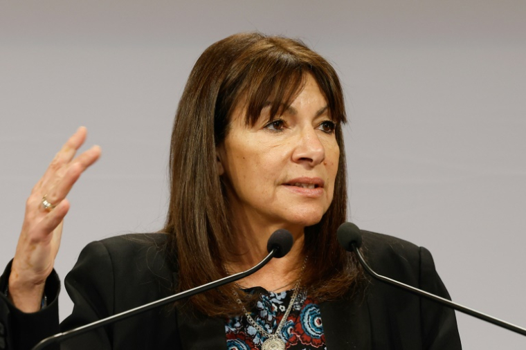 La maire de Paris Anne Hidalgo, le 3 février 2025 à Paris ( AFP / Xavier GALIANA )