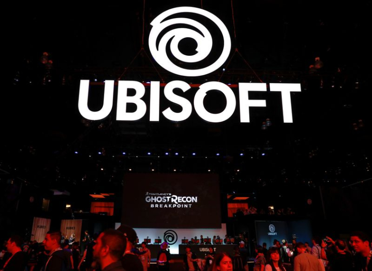 Un affichage d'Ubisoft présenté lors de la journée d'ouverture de l'E3