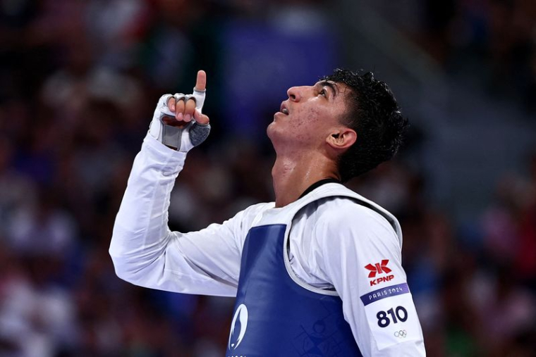 JO - 2024 - Taekwondo (H) - Arian Salimi médaillé d'or chez les -80 Kg