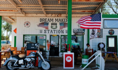 La Dream Maker Station de la Route 66, le 7 juin 2026, à Aidan, Texas ( GETTY IMAGES NORTH AMERICA / Heather Diehl )