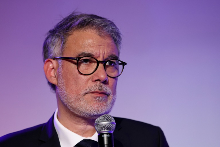 Le Premier secrétaire du Parti socialiste (PS), Olivier Faure, le 5 mai 2026 à Paris ( AFP / Xavier GALIANA )
