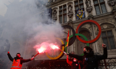 Les Jeux olympiques de Paris se tiendront du 26 juillet au 11 août 2024 ( AFP / GEOFFROY VAN DER HASSELT )