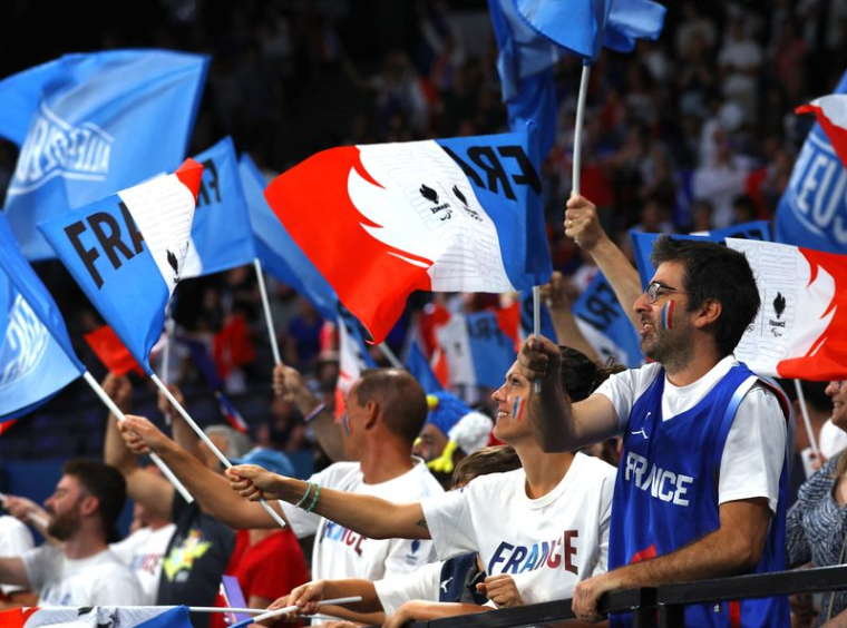 Les supporters français aux Jeux Olympiques