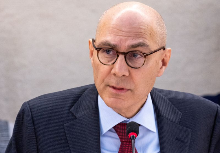 Le Haut-commissaire des Nations unies aux droits de l'homme, Volker Türk, s'adresse au Conseil des droits de l'homme à l'Onu à Genève