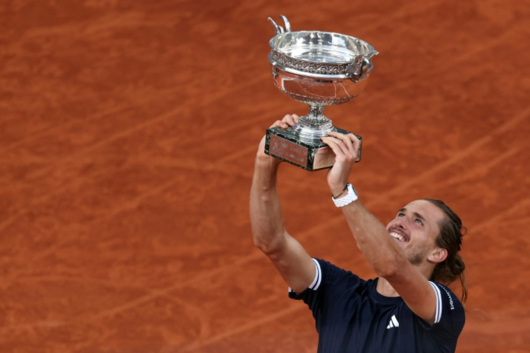 L'Allemand Alexander Zverev, vainqueur de Roland-Garros, le 7 juin 2026 ( AFP / Alain JOCARD )