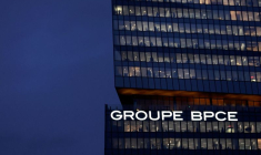 Logo du groupe bancaire français BPCE à Paris
