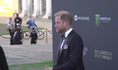 Le prince Harry fait sa première apparition publique depuis son retour au Royaume-Uni