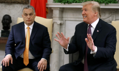Viktor Orban et Donald Trump à Washington, aux États-Unis, le 13 mai 2019. ( GETTY IMAGES NORTH AMERICA / MARK WILSON )