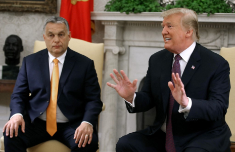 Viktor Orban et Donald Trump à Washington, aux États-Unis, le 13 mai 2019. ( GETTY IMAGES NORTH AMERICA / MARK WILSON )