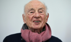 Le sociologue et philosophe français Edgar Morin, lors d'un séminaire à l'Université de Montpellier le 13 mars 2019 ( AFP / Pascal GUYOT )