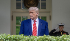 Donald Trump à Washington, le 8 mai 2025. (  / Jim WATSON )