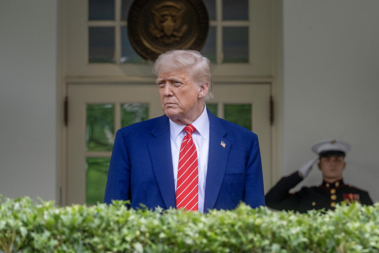 Donald Trump à Washington, le 8 mai 2025. ( / Jim WATSON )