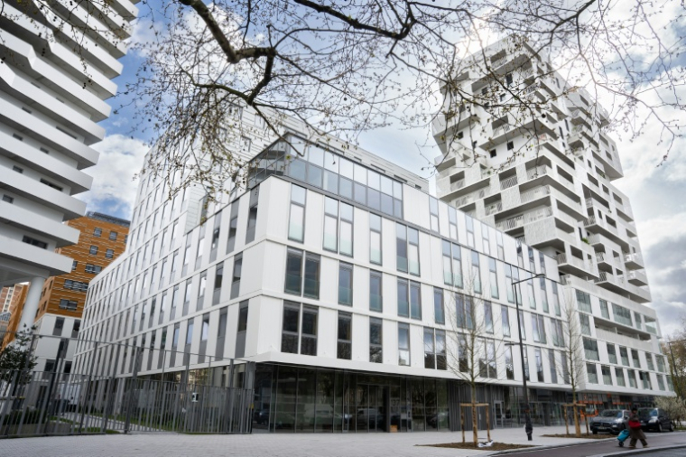 Image du bâtiment destiné à abriter l'Autorité douanière européenne à Lille, le 25 mars 2026 dans le Nord ( AFP / Elise HOUBEN )
