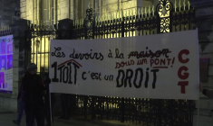 "Un toit, c'est un droit": manifestation en soutien aux enfants sans-abri à Lyon