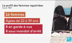 Rapatriement de familles de Syrie : 8 femmes en garde à vue, 8 autres sous mandat d'arrêt