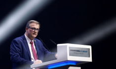 Rassemblement politique du RN Louis Aliot pour les prochaines élections municipales à Perpignan