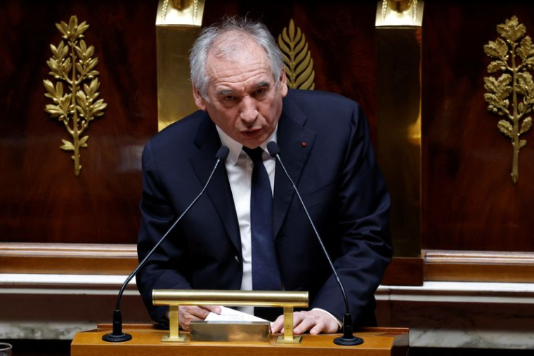 Le Premier ministre français François Bayrou prononce un discours à l'Assemblée nationale à Paris