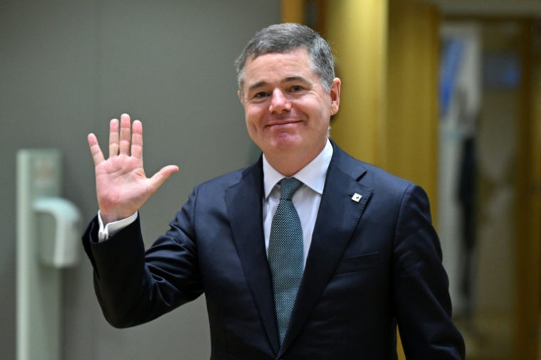 Le président démissionnaire de l'Eurogroupe, l'Irlandais Paschal Donohoe, le 27 octobre 2023 à Bruxelles ( AFP / JOHN THYS )