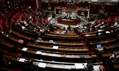 L'hémicycle de l'Assemblée nationale, le 25 octobre 2025 ( AFP / Thibaud MORITZ )
