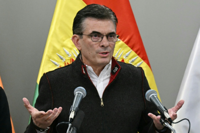 Le président bolivien Rodrigo Paz à La Paz en Bolivie le 20 mai 2026 ( AFP / AIZAR RALDES )