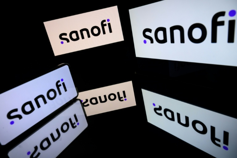 Logo Sanofi, à Toulouse le 31 mars 2026. ( AFP / Lionel BONAVENTURE )