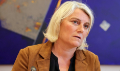 La ministre de la Santé, Stéphanie Rist, lors d'une audition devant la commission des affaires sociales de l'Assemblée nationale, le 13 mai 2026 à Paris ( AFP / Thomas SAMSON )
