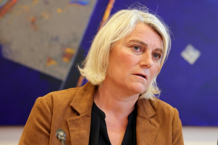 La ministre de la Santé, Stéphanie Rist, lors d'une audition devant la commission des affaires sociales de l'Assemblée nationale, le 13 mai 2026 à Paris ( AFP / Thomas SAMSON )