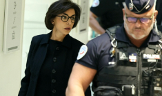 L'ancienne ministre de la Culture française et maire du 7e arrondissement de Paris Rachida Dati arrive au palais de justice de Paris, le 16 septembre 2026 ( AFP / Thomas SAMSON )